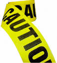 TAPE ADHESIVE CAUTIONYELLOW 2 IN X 18 YD - Tape Barricade